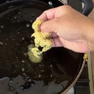 Batter portion dropping for frying